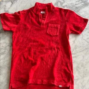 Kids Red Orlebar Brown Polo Shirt